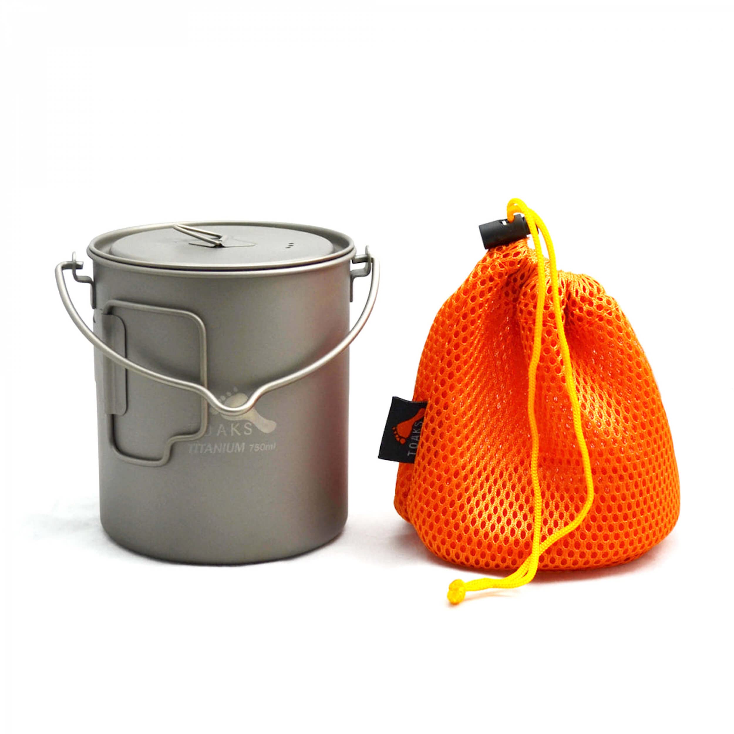 TOAKS Titan Kochtopf mit Bail Handle 750ml [POT-750-BH])