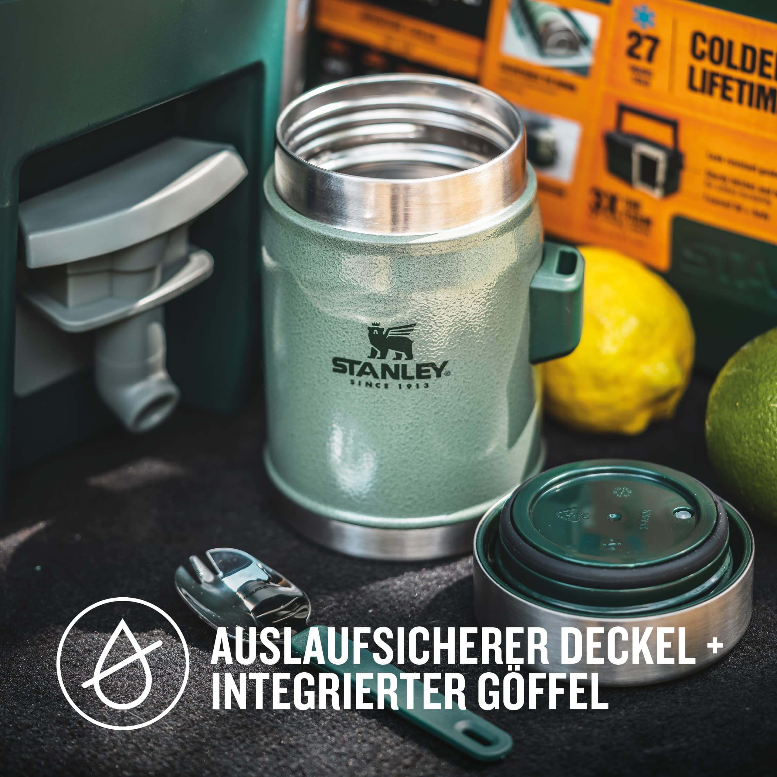 Stanley Classic Legendary Thermobehälter für Essen mit Göffel