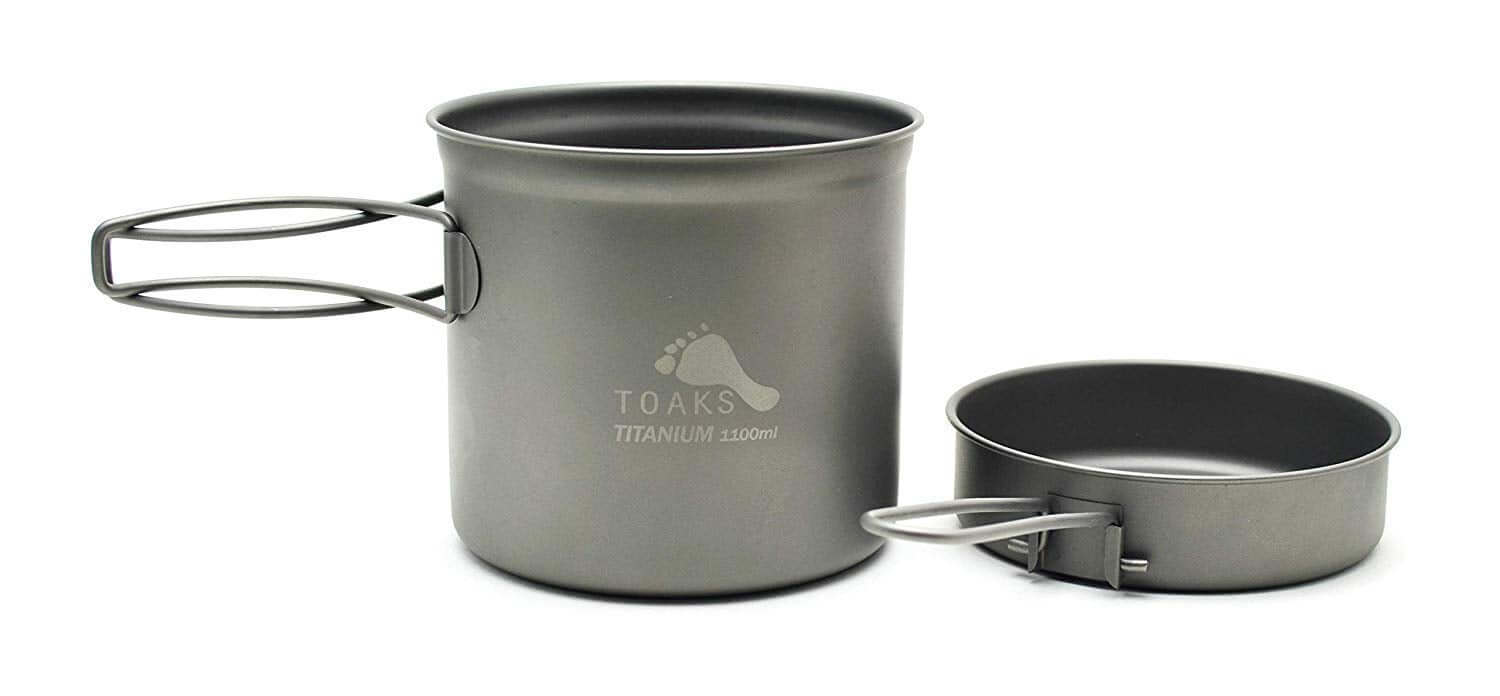 TOAKS Titanium Kochset aus Topf und Pfanne