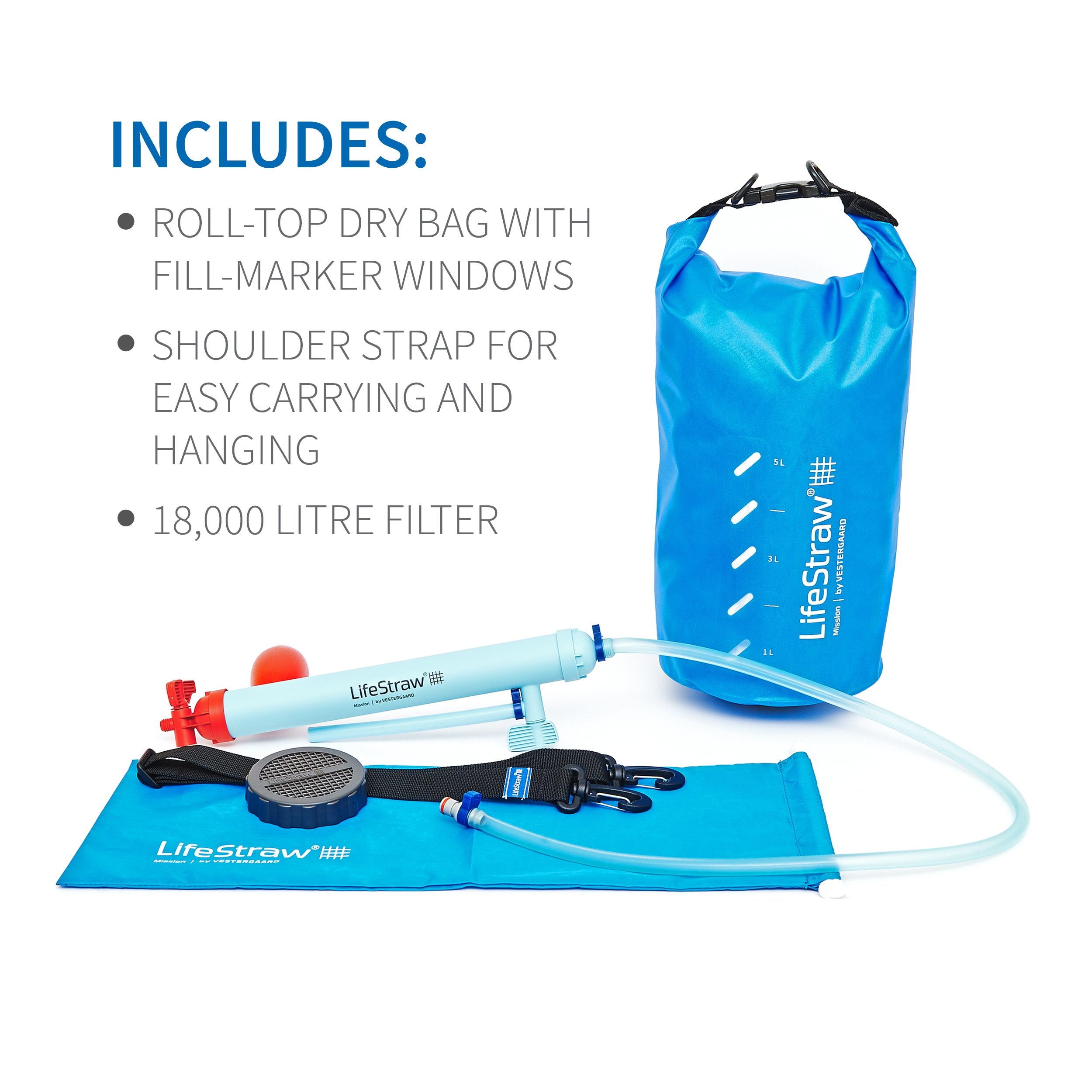 LifeStraw Mission Kompakter Wasserreiniger 12L Filter